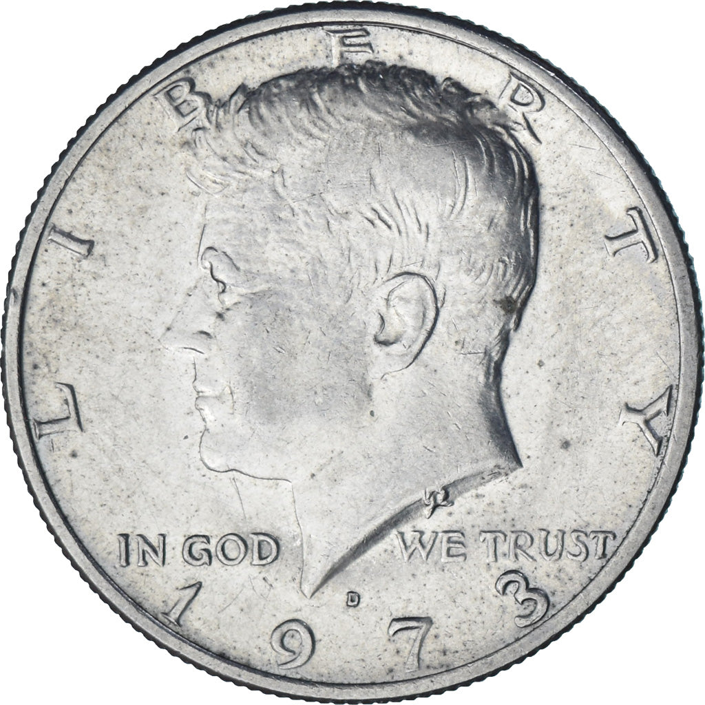 Coin, United States, Kennedy Half Dollar, Half Dollar, 1973, U.S. Mint, Denver