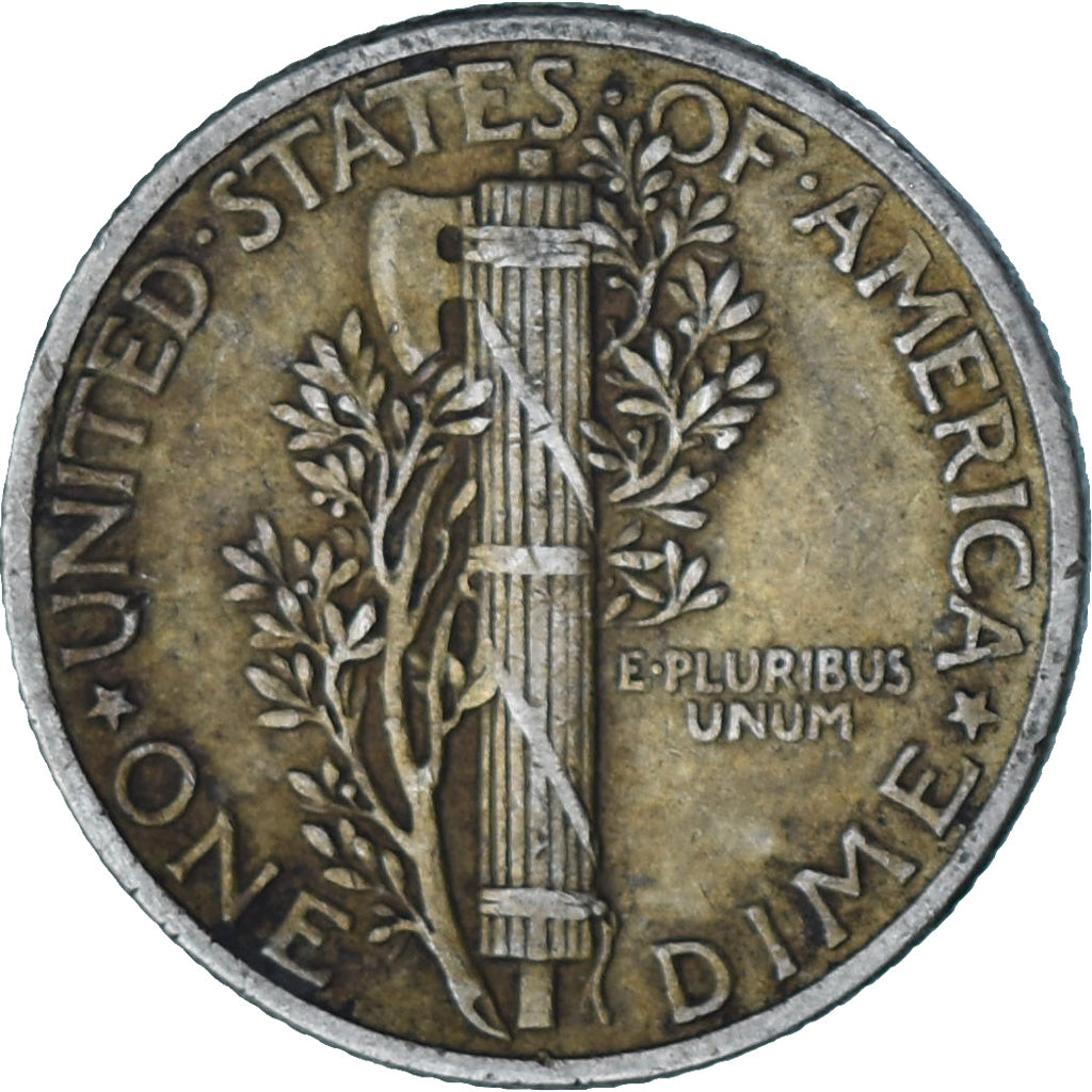 Moneta, Stati Uniti, Mercury, Dime, 1941, U.S. Mint, MB, Argento