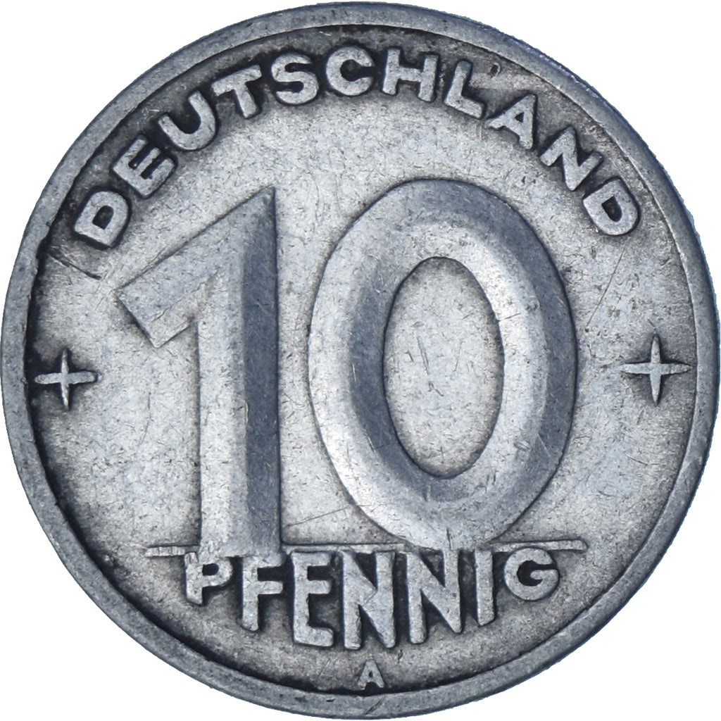 Monnaie, République démocratique allemande, 10 Pfennig, 1948, Berlin, TTB+