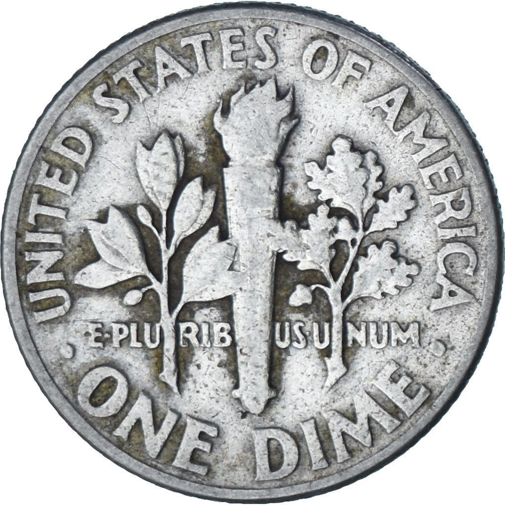 Moeda, Estados Unidos da América, Roosevelt Dime, Dime, 1946, U.S. Mint