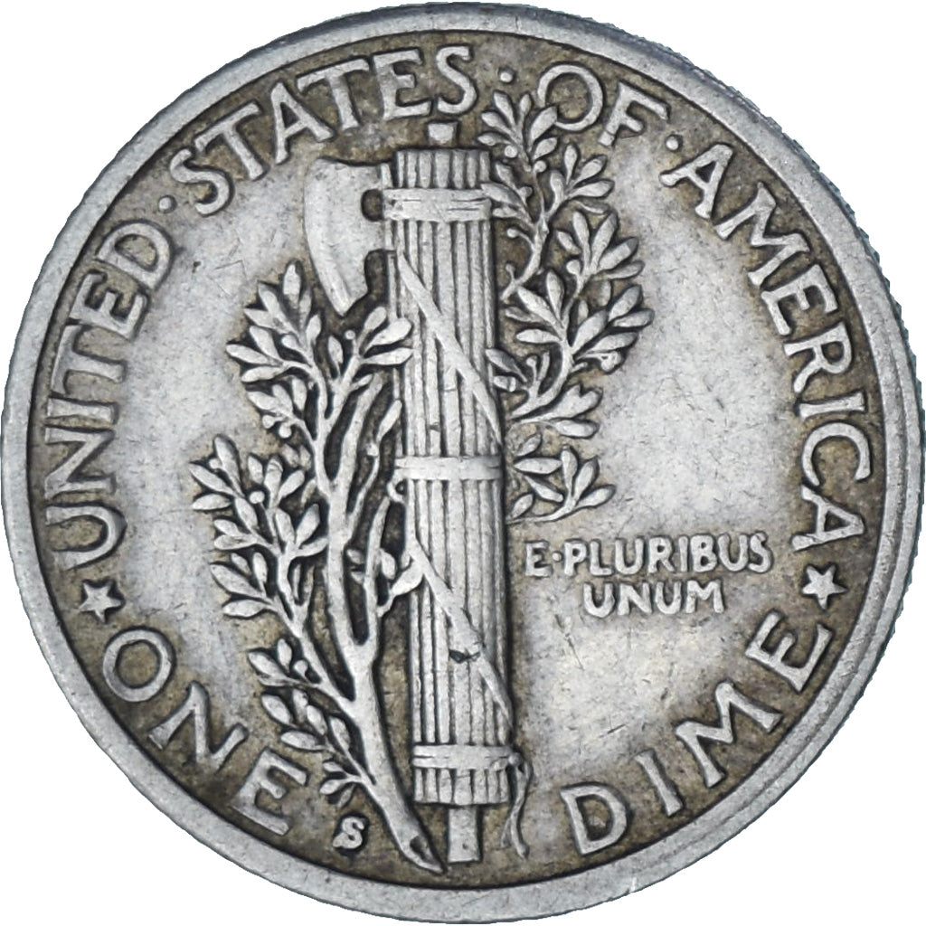 Moeda, Estados Unidos da América, Dime, 1941, San Francisco, AU(50-53), Prata