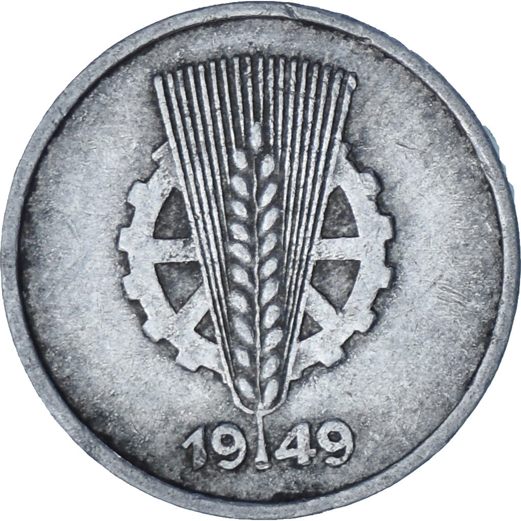 GERMAN-DEMOCRATIC REPUBLIC, Pfennig, 1949, Berlin, EF(40-45), Aluminium, KM:1