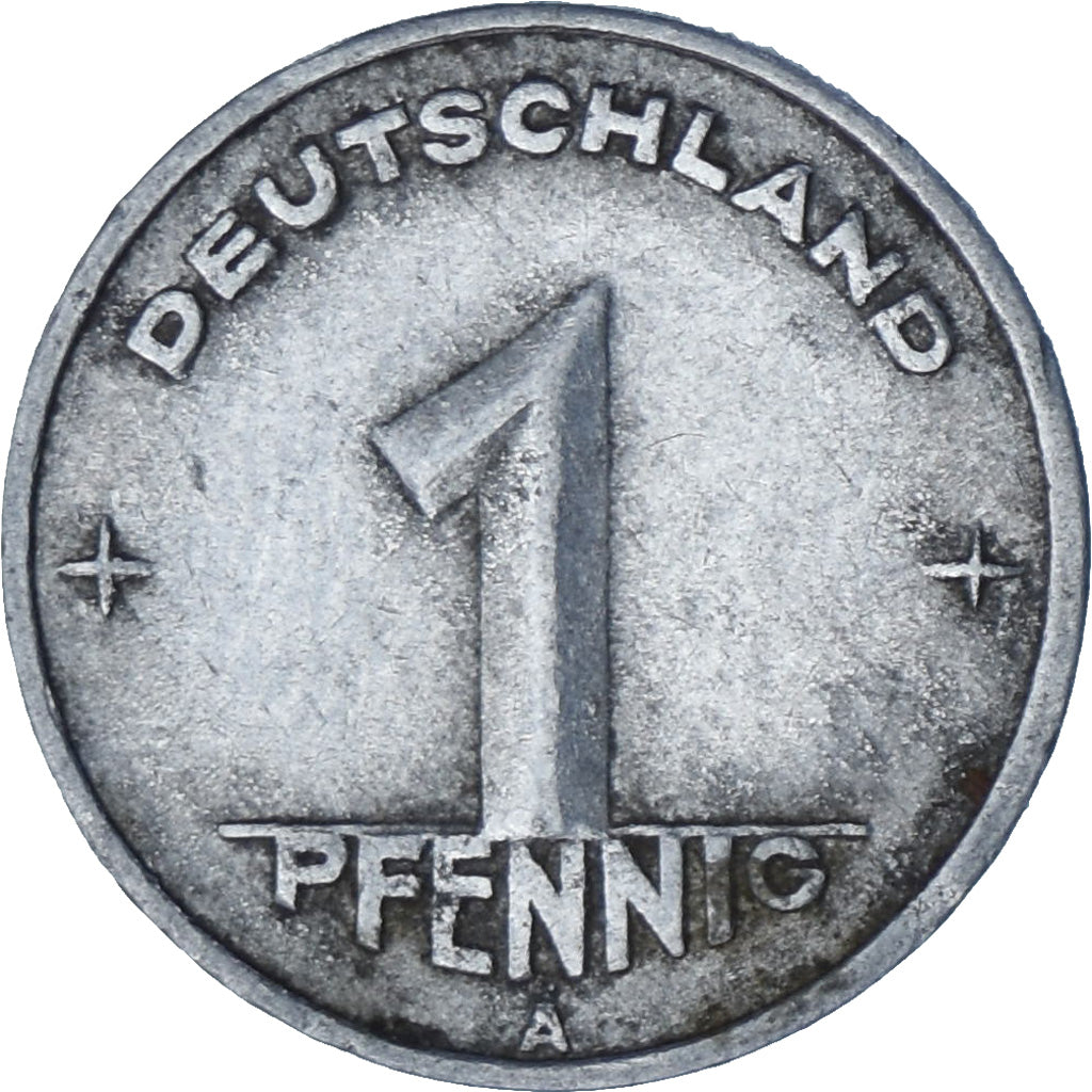 GERMAN-DEMOCRATIC REPUBLIC, Pfennig, 1949, Berlin, EF(40-45), Aluminium, KM:1