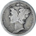 Stati Uniti, Dime, Mercury Dime, 1920, U.S. Mint, Argento, B, KM:140