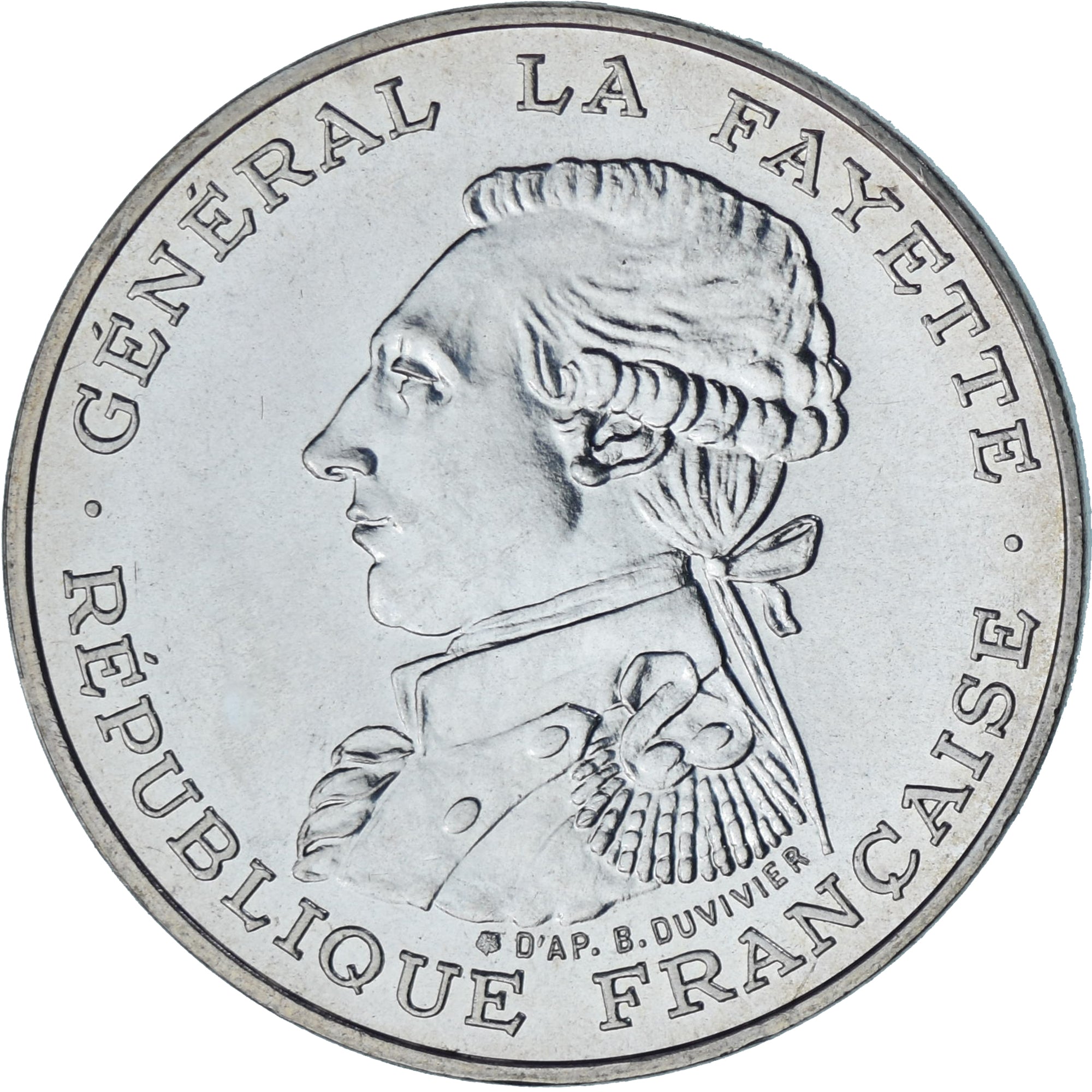 Moneta, Francia, Lafayette, 100 Francs, 1987, Paris, SPL-, Argento, KM:962