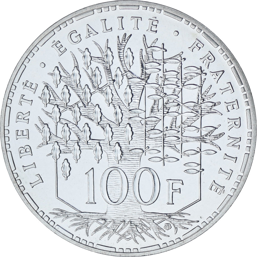 Francia, 100 Francs, 1988, Paris, Plata, EBC+, Gadoury:903, KM:966a