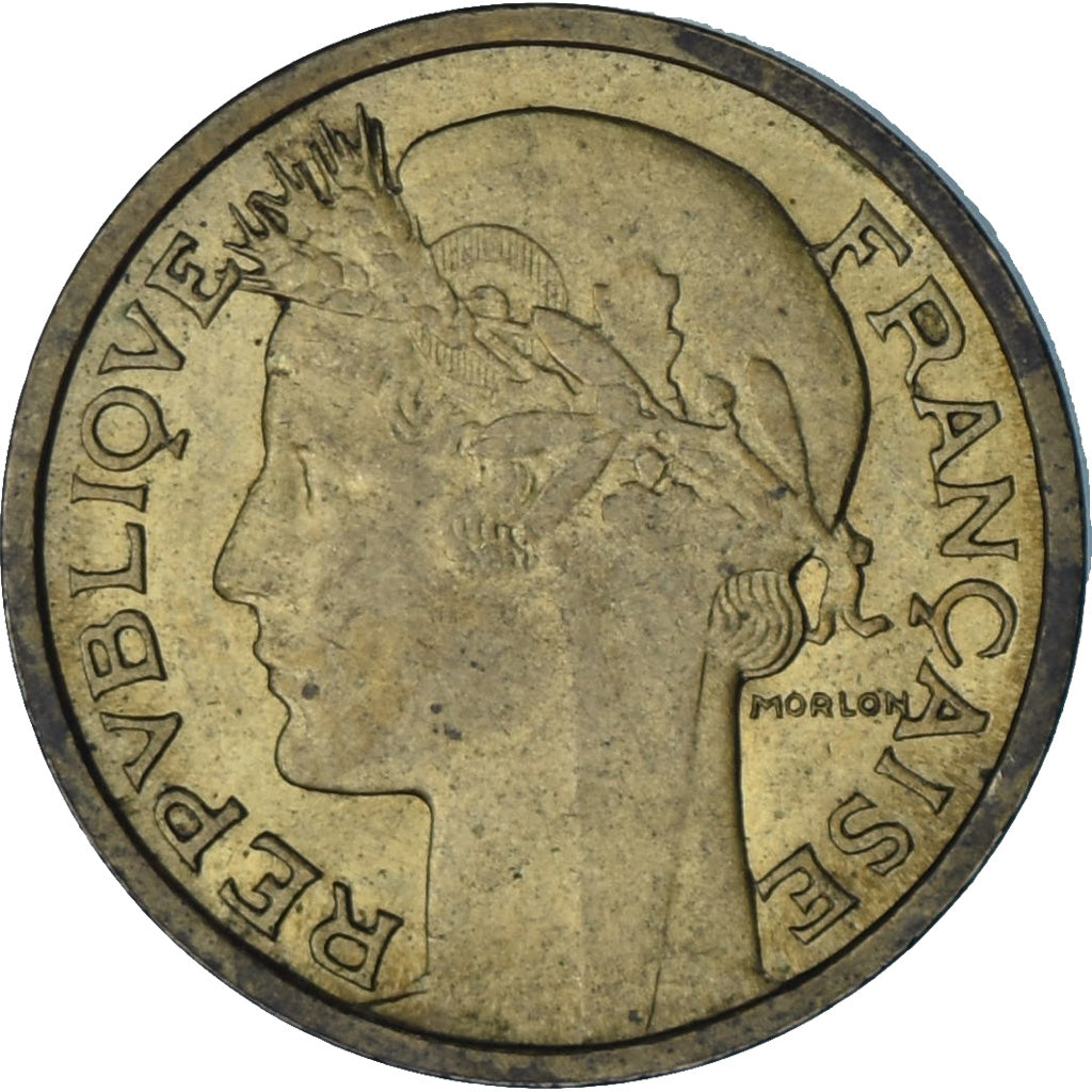 Moneda, Francia, Morlon, 50 Centimes, 1939, Paris, MBC, Aluminio - bronce