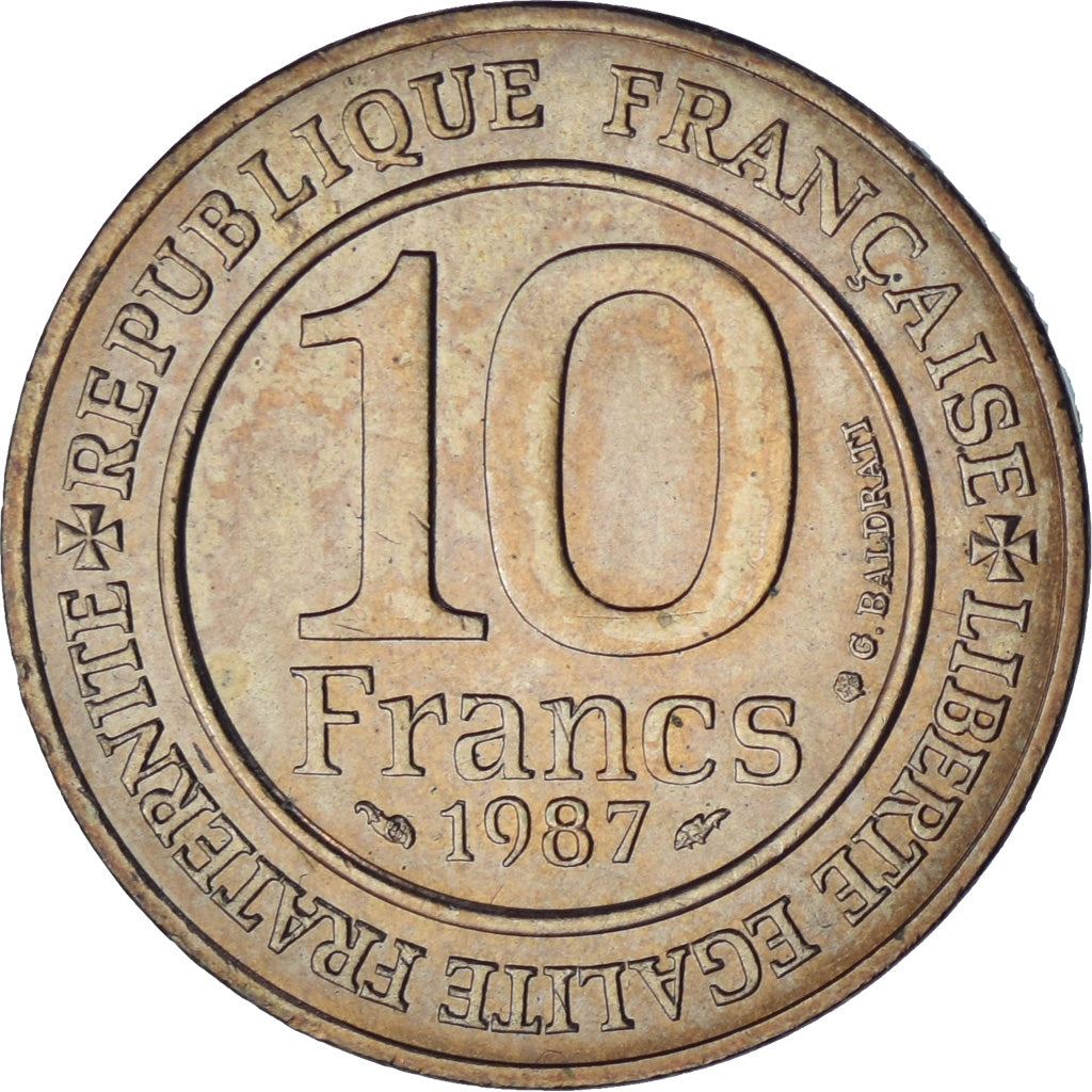 Monnaie, France, 10 Francs, 1987, Paris, SUP+, Nickel-Bronze, Gadoury:820