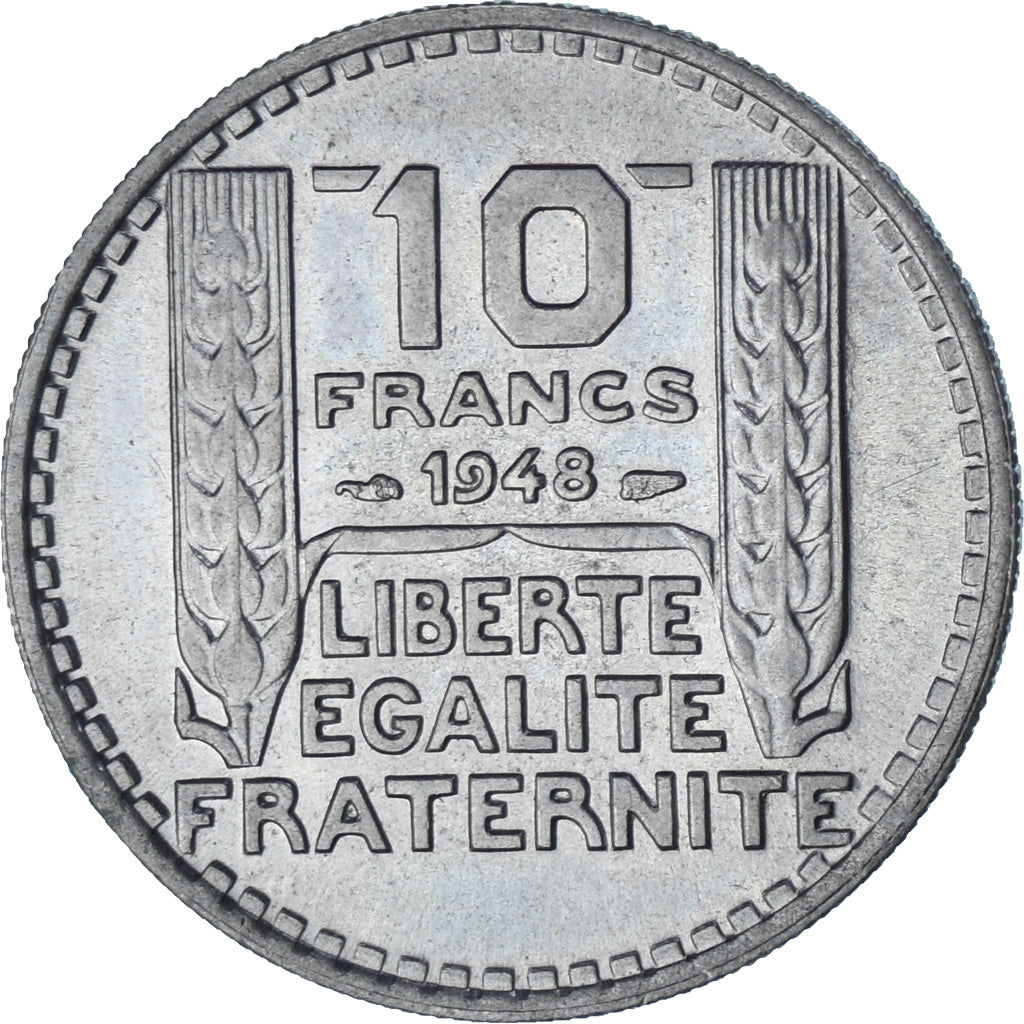 Munten, Frankrijk, Turin, 10 Francs, 1948, Paris, UNC, Cupro-nikkel, KM:909.1