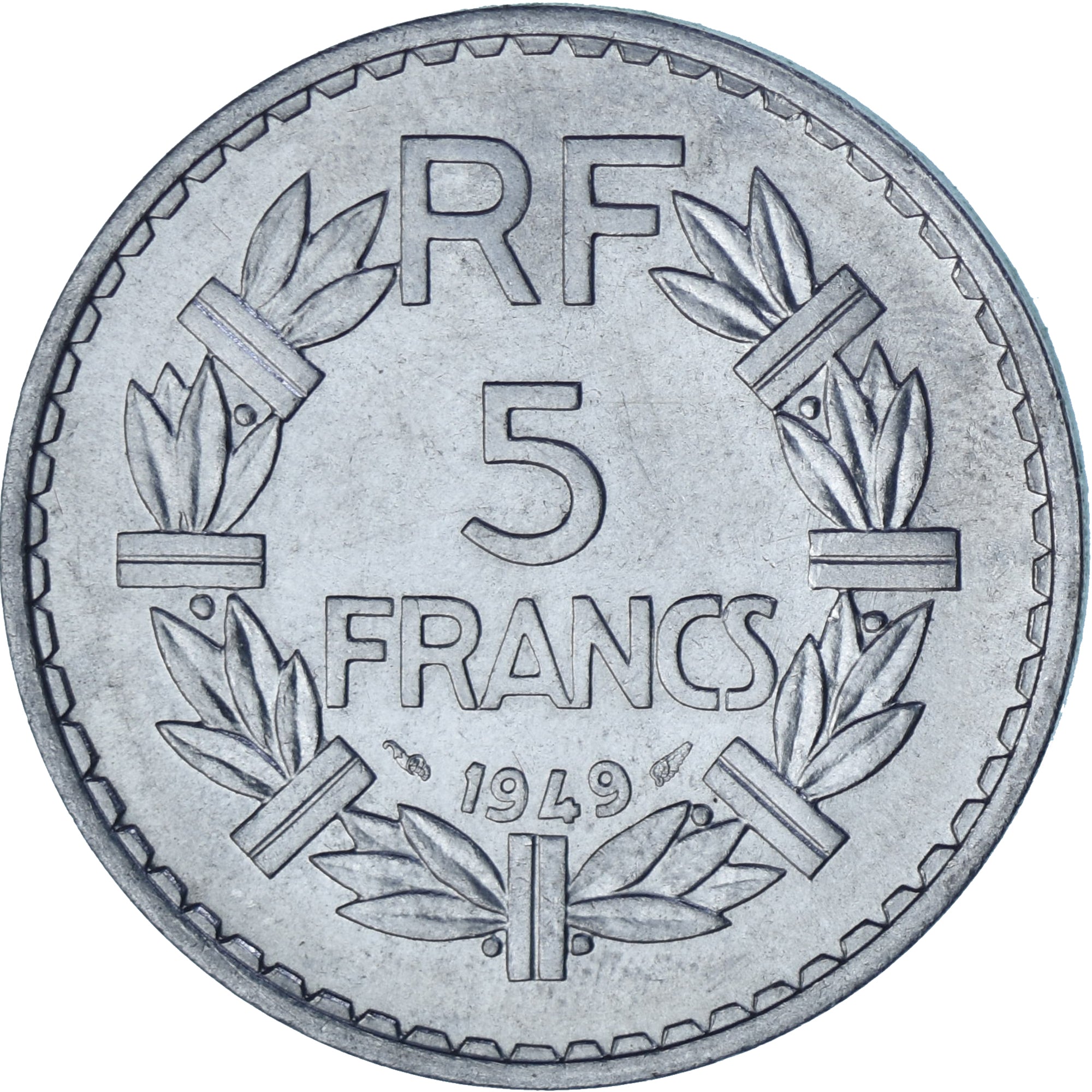 Münze, Frankreich, Lavrillier, 5 Francs, 1949, Paris, VZ+, Aluminium, KM:888b.1