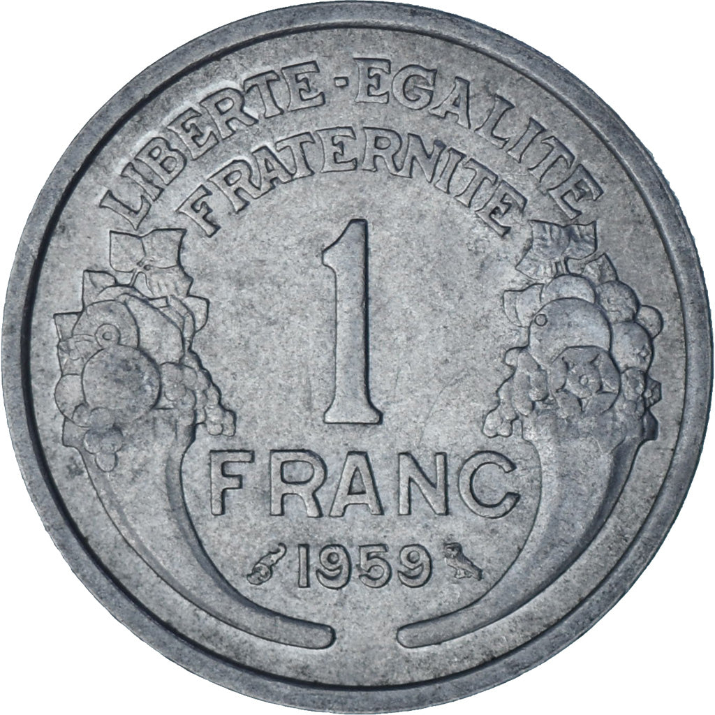 Moneta, Francia, Morlon, Franc, 1959, Paris, SPL-, Alluminio, KM:885a.1, Le
