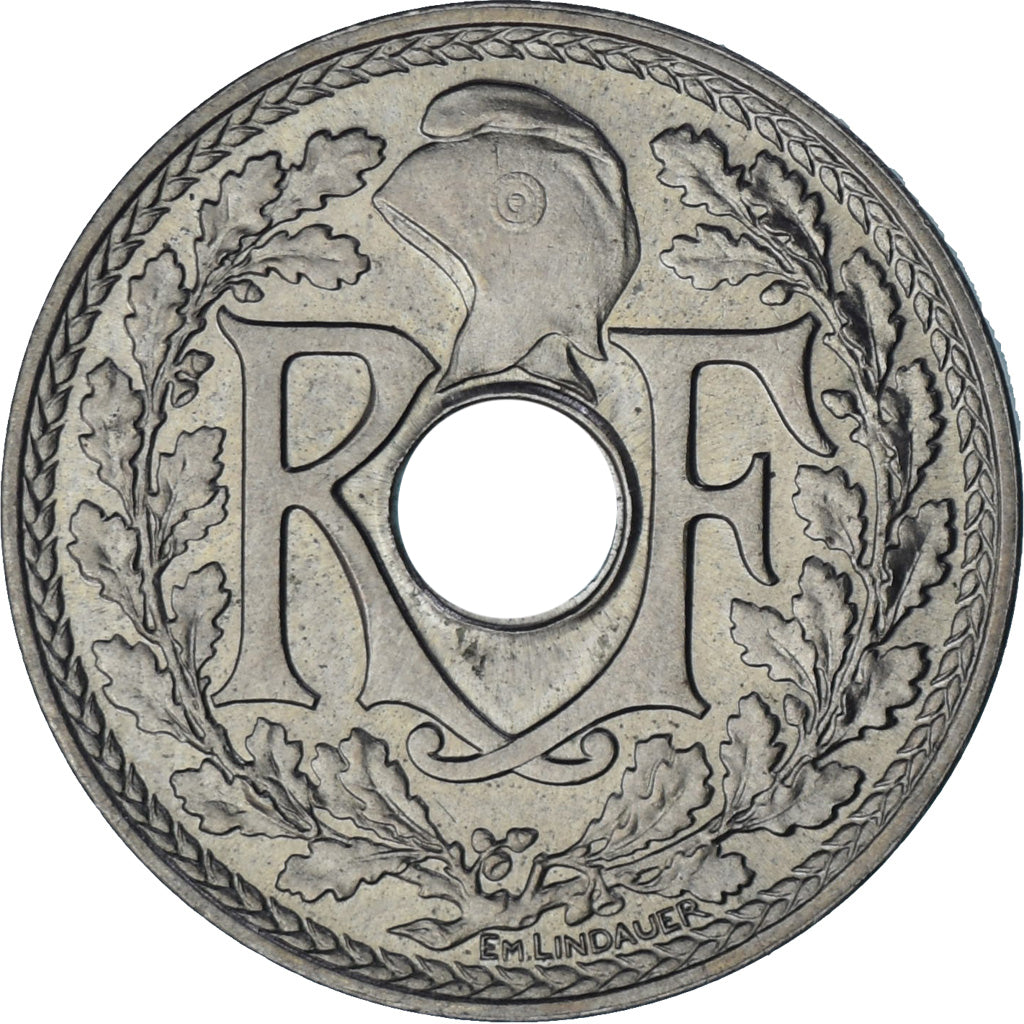 Moneda, Francia, Lindauer, 25 Centimes, .1939., EBC+, Níquel - bronce, KM:867b