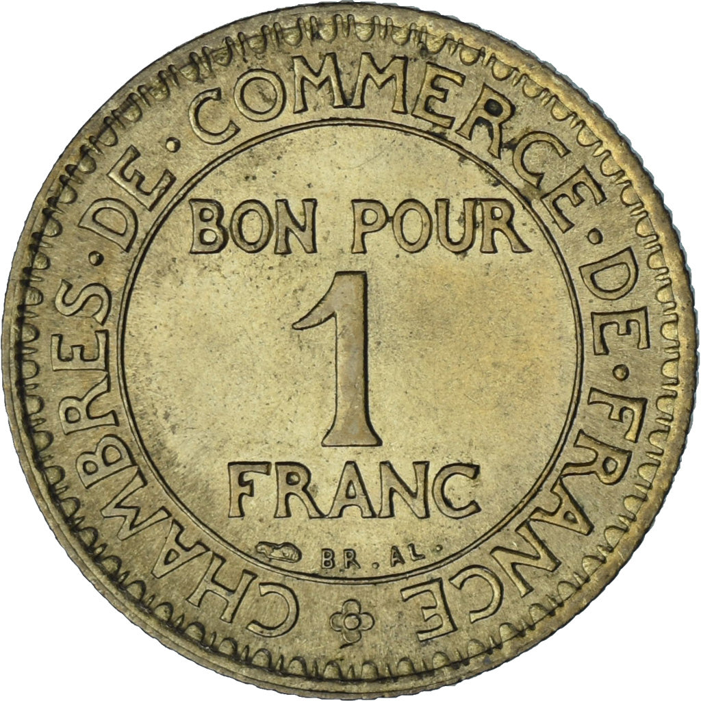 Moneta, Francia, Chambre de commerce, Franc, 1923, Paris, Bon pour 1 Franc