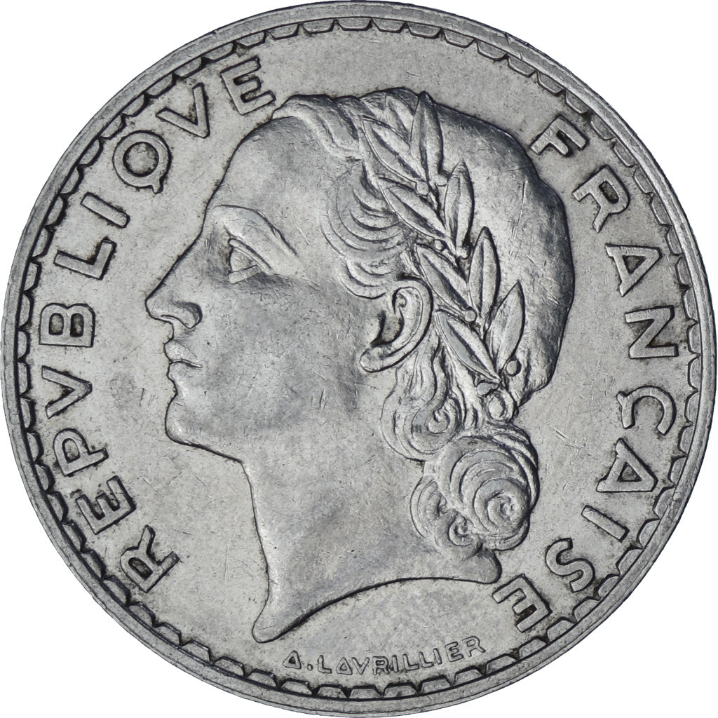 France, Lavrillier, 5 Francs, 1933, Paris, SUP, Nickel, KM:888