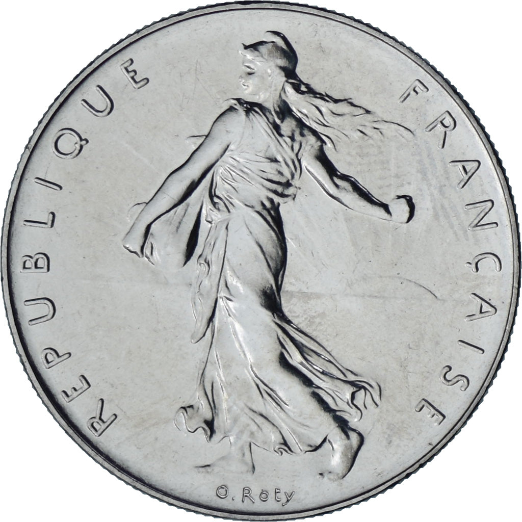 Münze, Frankreich, Franc, 1988, UNZ+, Aluminum-Bronze, KM:930