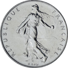 Münze, Frankreich, Franc, 1988, UNZ+, Aluminum-Bronze, KM:930