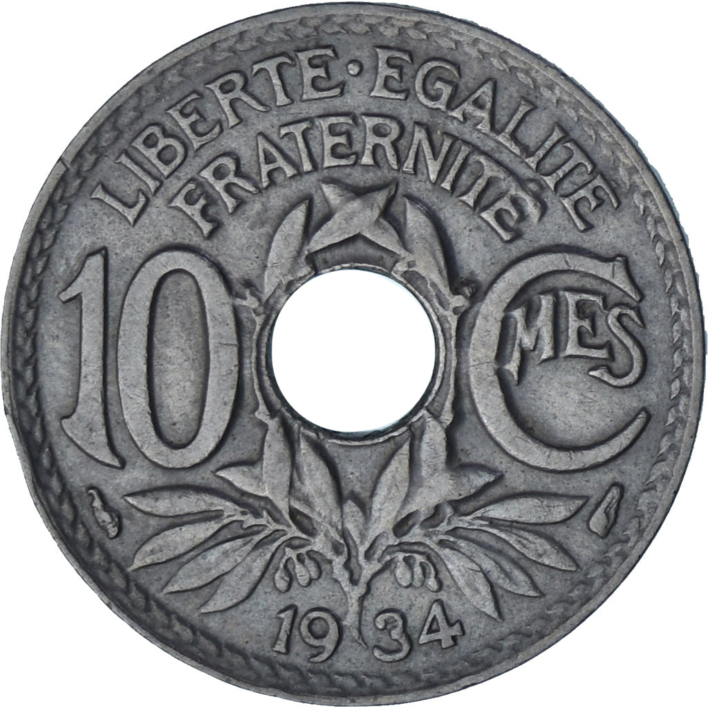 Coin, France, Lindauer, 10 Centimes, 1934, MS(60-62), Copper-nickel, KM:866a