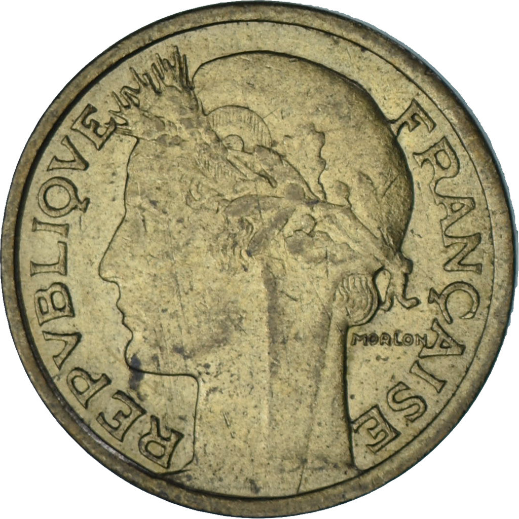 Francia, 50 Centimes, Morlon, 1939, Bruxelles, Aluminio - bronce, EBC