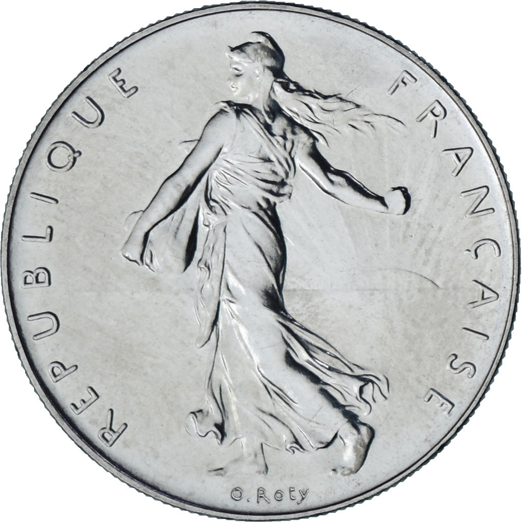 Moeda, França, Semeuse, Franc, 1988, Paris, MS(63), Níquel, KM:925.1
