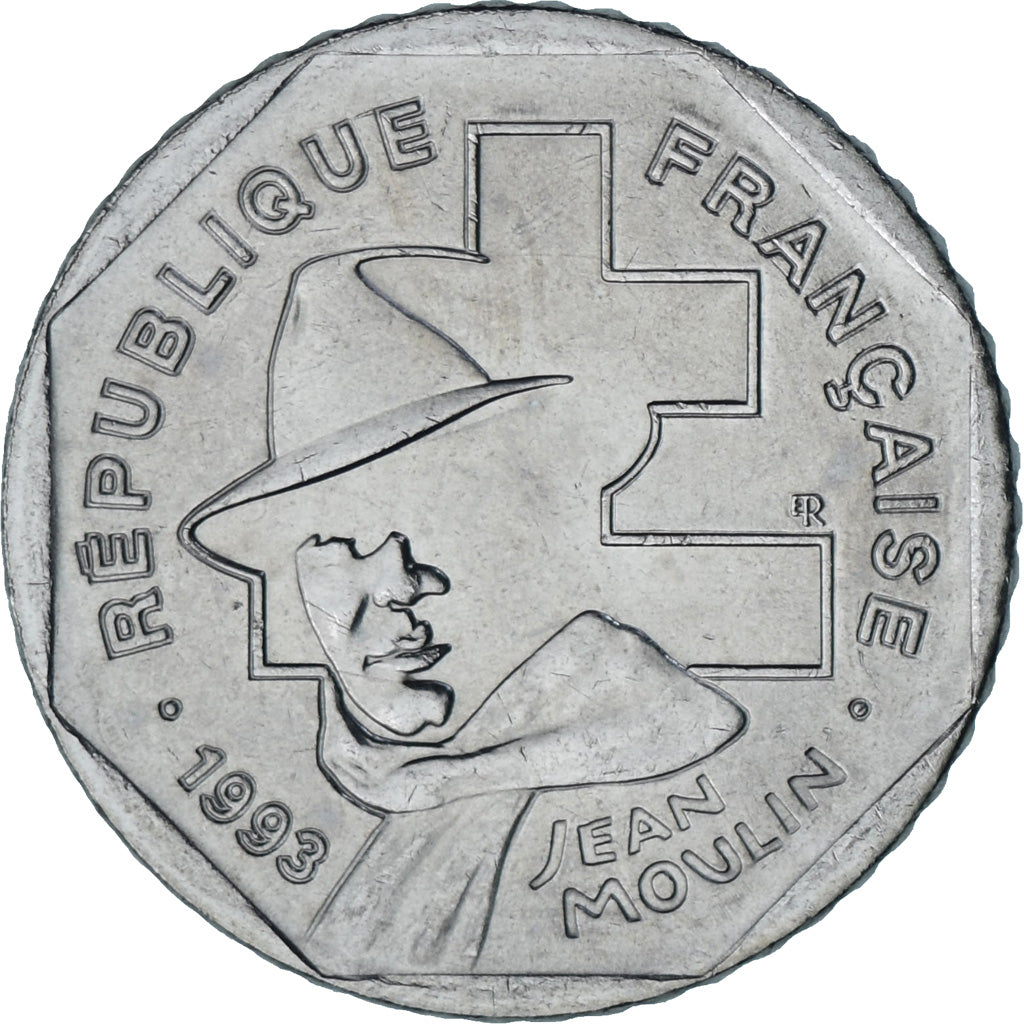Moneta, Francia, 2 Francs, 1993, SPL, Nichel