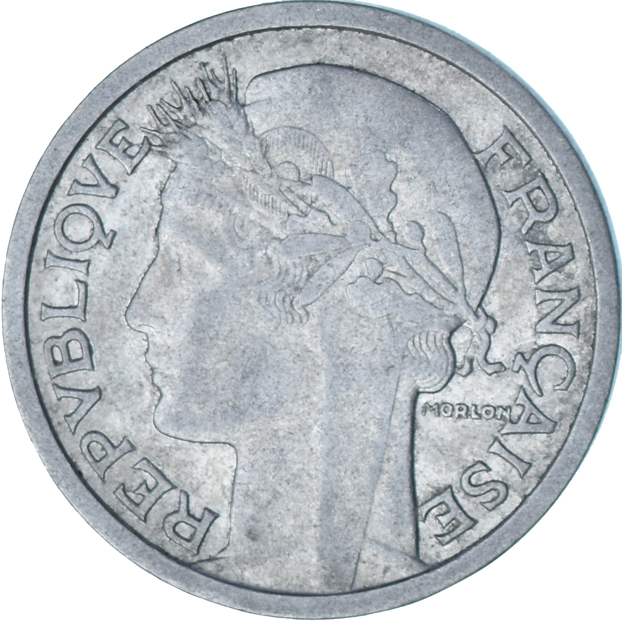 Moeda, França, Morlon, Franc, 1959, MS(60-62), Alumínio, KM:885a.1