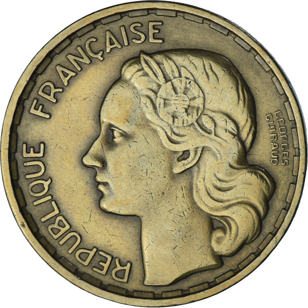 Monnaie, France, Guiraud, 20 Francs, 1950, Paris, SUP, Bronze-Aluminium