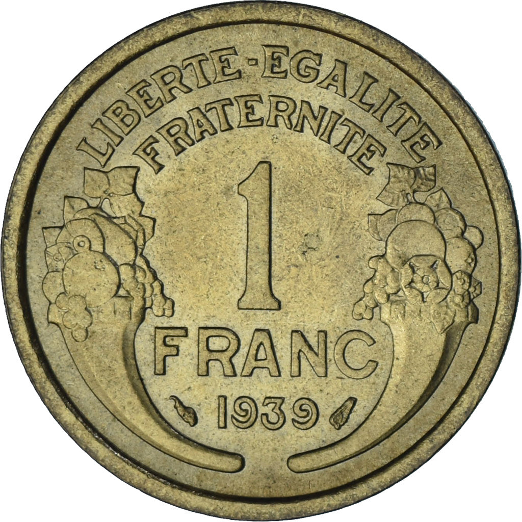 Moneta, Francia, Morlon, Franc, 1939, Paris, SPL-, Alluminio-bronzo, KM:885