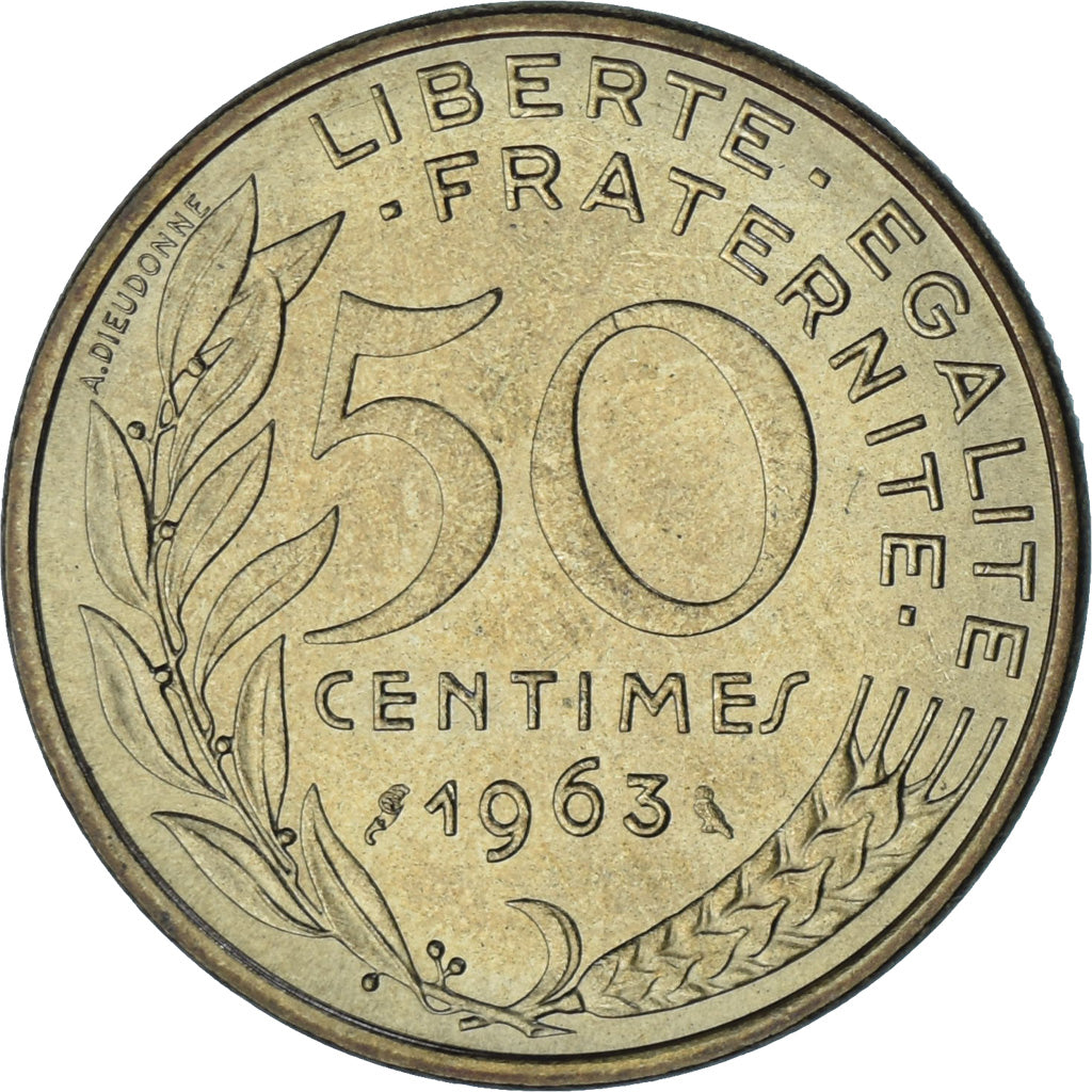 Moneta, Francia, Marianne, 50 Centimes, 1963, Paris, SPL-, Alluminio-bronzo