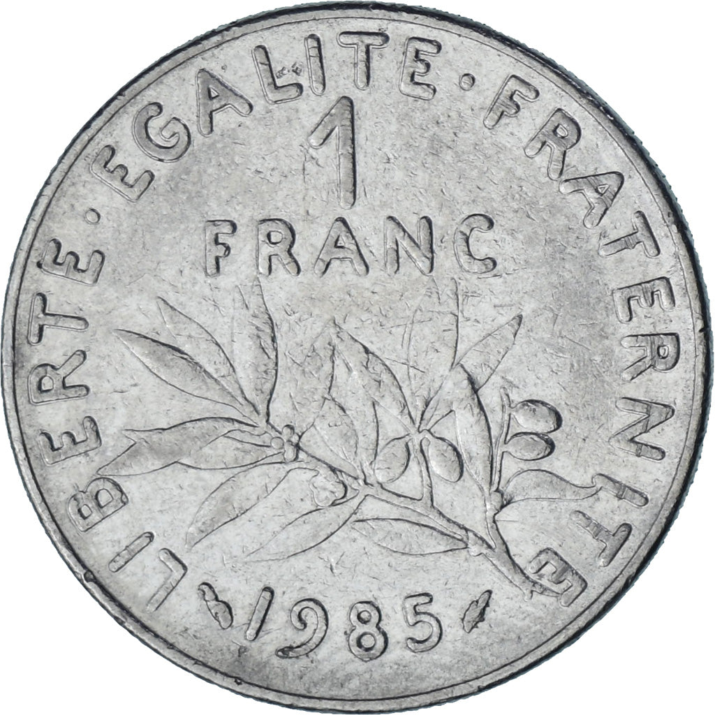 França, Semeuse, Franc, 1985, Paris, AU(50-53), Níquel, KM:925.1, Gadoury:474