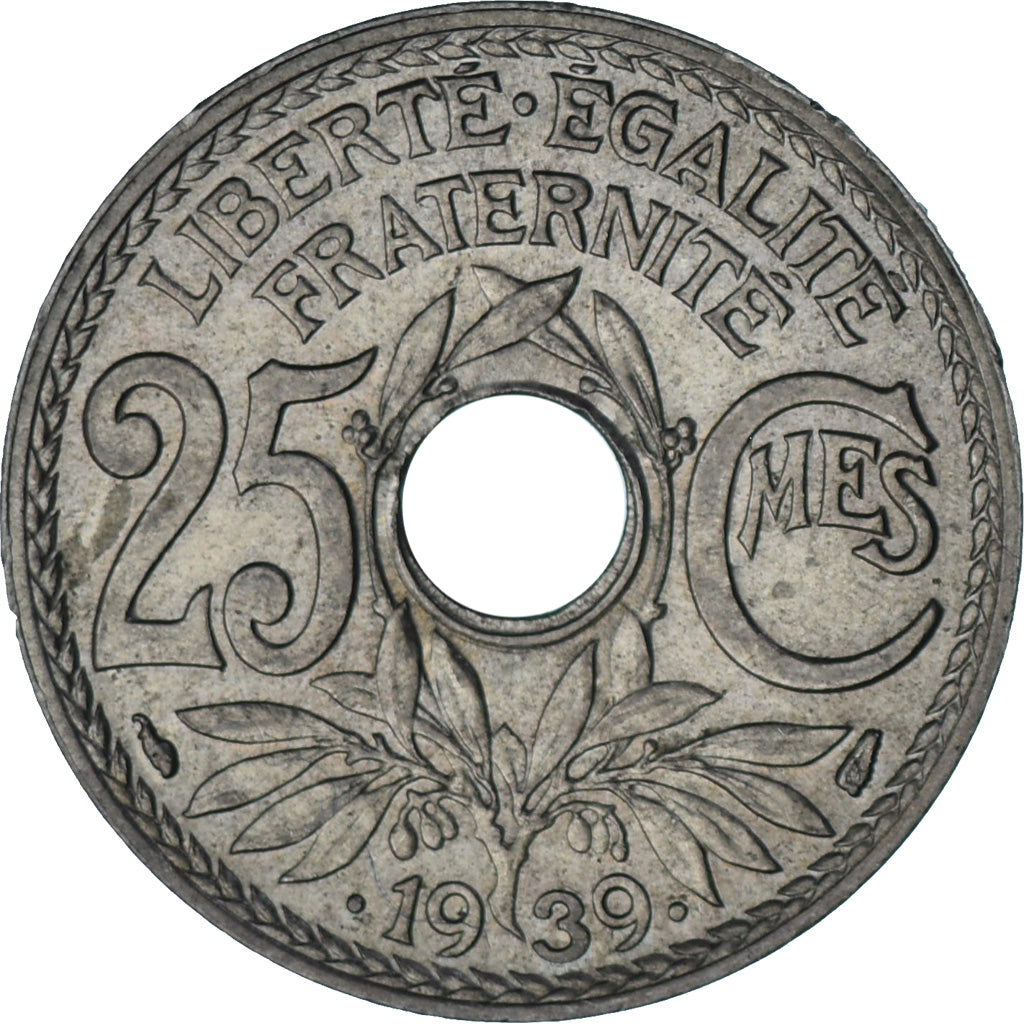Monnaie, France, Lindauer, 25 Centimes, 1939, SUP+, Nickel-Bronze, Gadoury:380