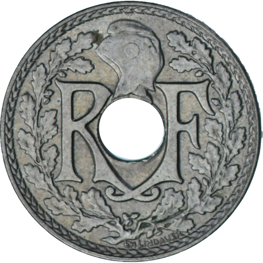 Munten, Frankrijk, Lindauer, 5 Centimes, 1939, PR+, Nickel-Bronze, KM:875a