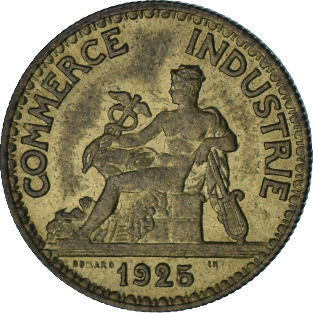 Moneta, Francia, Chambre de commerce, 50 Centimes, 1925, BB+, Alluminio-bronzo