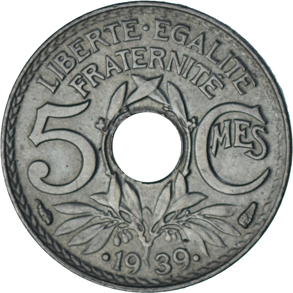 Coin, France, Lindauer, 5 Centimes, 1939, MS(63), Nickel-Bronze, KM:875a