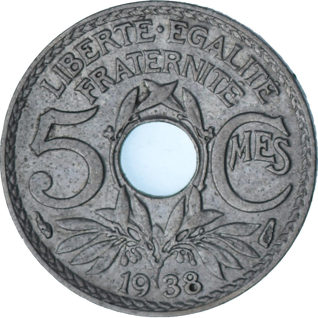 Moneta, Francia, Lindauer, 5 Centimes, 1938, SPL-, Rame-nichel, KM:875