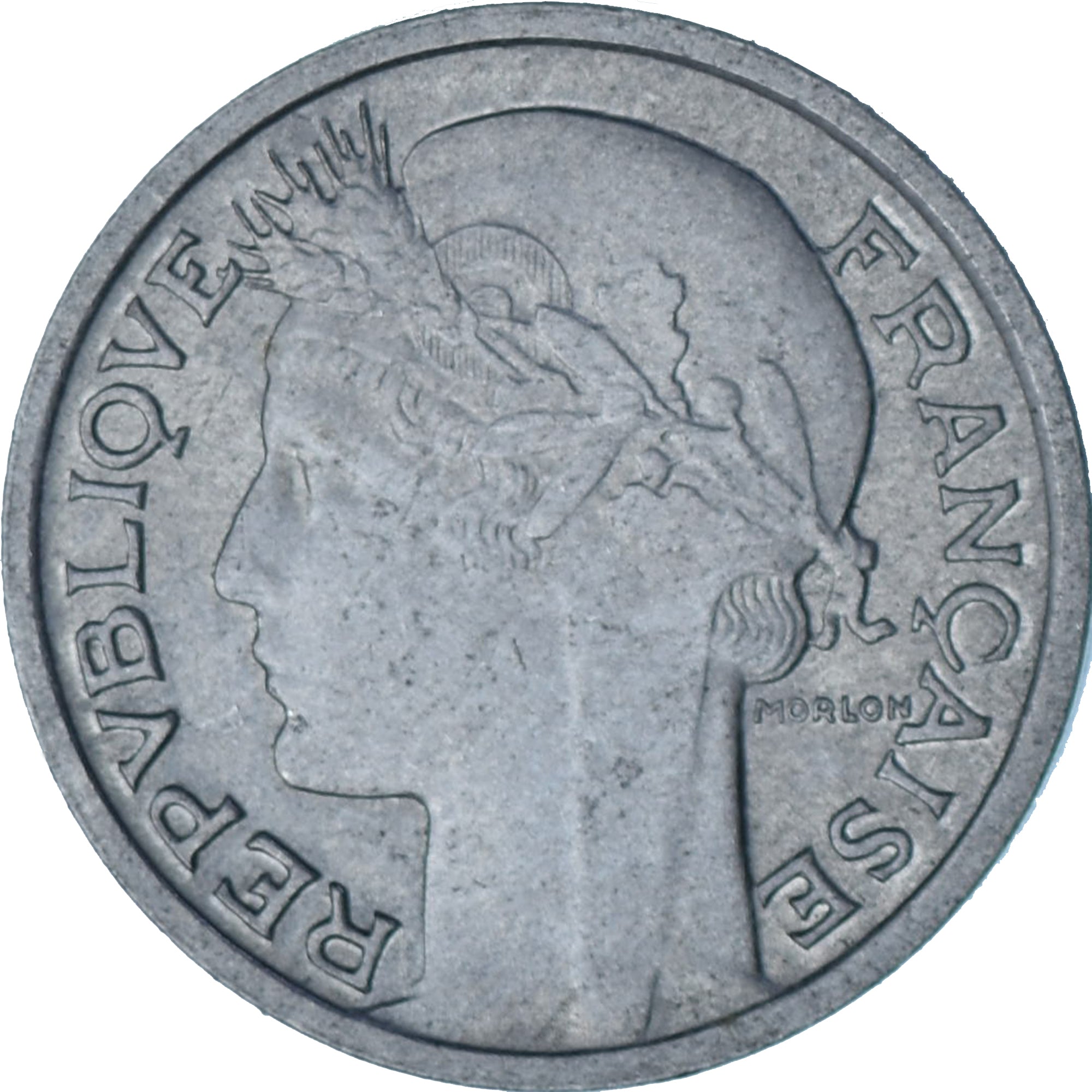 Moneda, Francia, Morlon, 50 Centimes, 1947, Beaumont - Le Roger, EBC+, Aluminio