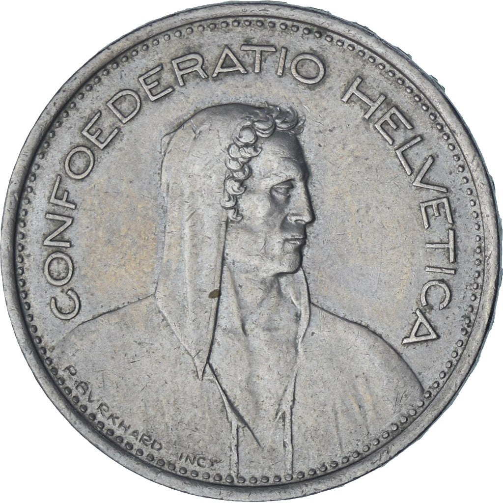 Moneta, Svizzera, 5 Francs, 1968, Bern, BB+, Rame-nichel, KM:40a.1