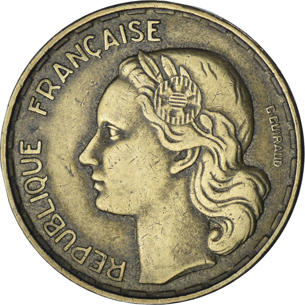 Münze, Frankreich, Guiraud, 50 Francs, 1954, Beaumont - Le Roger, SS