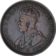 Moeda, Austrália, George V, Penny, 1913, AU(50-53), Bronze, KM:23