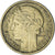 Moneda, Francia, Morlon, 50 Centimes, 1939, Bruxelles, MBC, Aluminio - bronce
