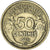 Moneda, Francia, Morlon, 50 Centimes, 1939, Bruxelles, MBC, Aluminio - bronce