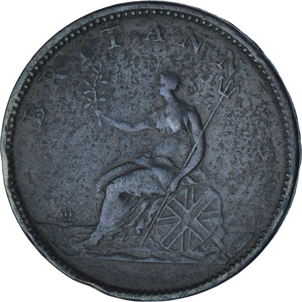 Moneta, Gran Bretagna, George III, Penny, 1806, MB+, Rame, KM:663