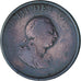 Moneta, Gran Bretagna, George III, 1/2 Penny, 1799, London, MB+, Rame, KM:647