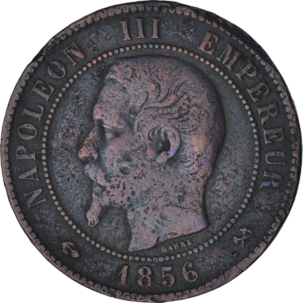 Monnaie, France, Napoleon III, Napoléon III, 10 Centimes, 1856, Rouen, TTB