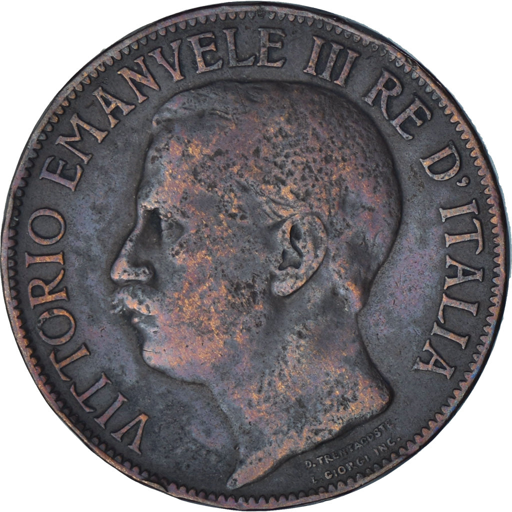 Moeda, Itália, Vittorio Emanuele III, 10 Centesimi, 1911, Rome, EF(40-45)