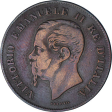 Moneta, Italia, Vittorio Emanuele II, 5 Centesimi, 1861, Milan, SPL-, Rame