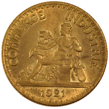 Coin, France, Chambre de commerce, 2 Francs, 1921, MS(60-62), Aluminum-Bronze