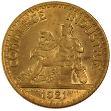 Munten, Frankrijk, Chambre de commerce, 2 Francs, 1921, PR+, Aluminum-Bronze