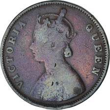 Münze, INDIA-BRITISH, Victoria, 1/2 Anna, 1862, S, Kupfer, KM:468