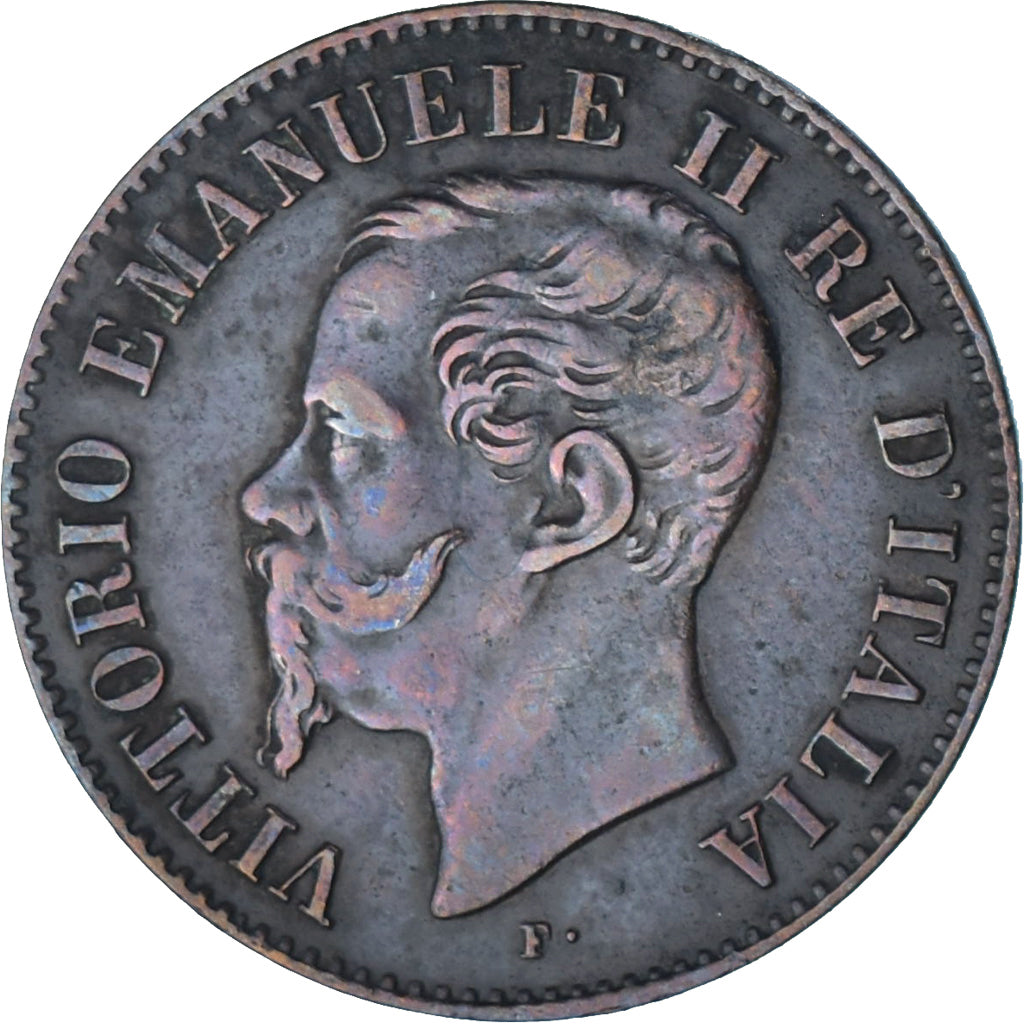 Moneta, Italia, Vittorio Emanuele II, 2 Centesimi, 1861, Milan, SPL-, Rame