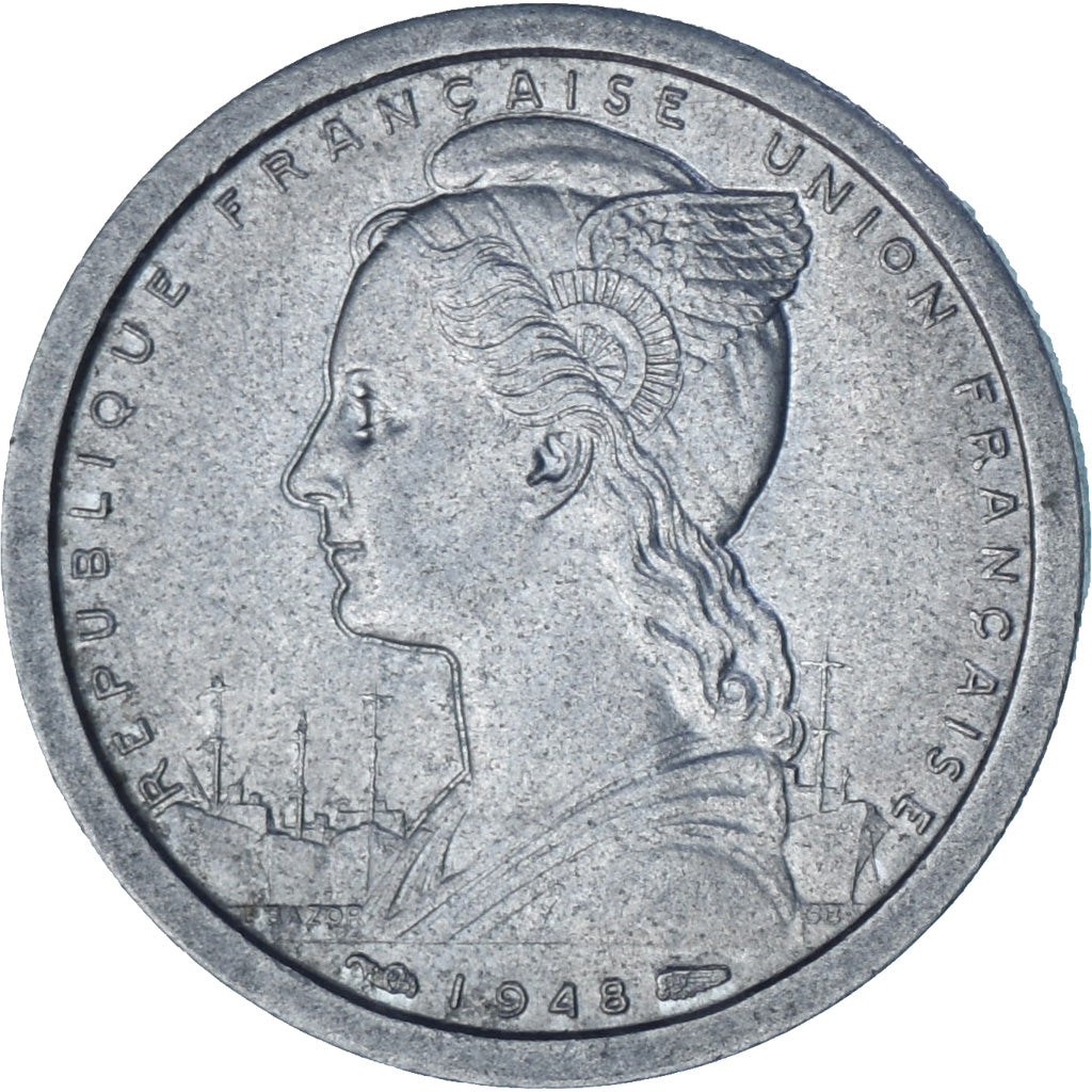 Münze, Kamerun, Franc, 1948, Paris, SS+, Aluminium, KM:8